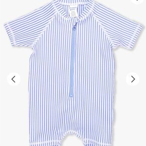 Ruffle Butts Short Sleeve One Piece Rash Guard, EUC